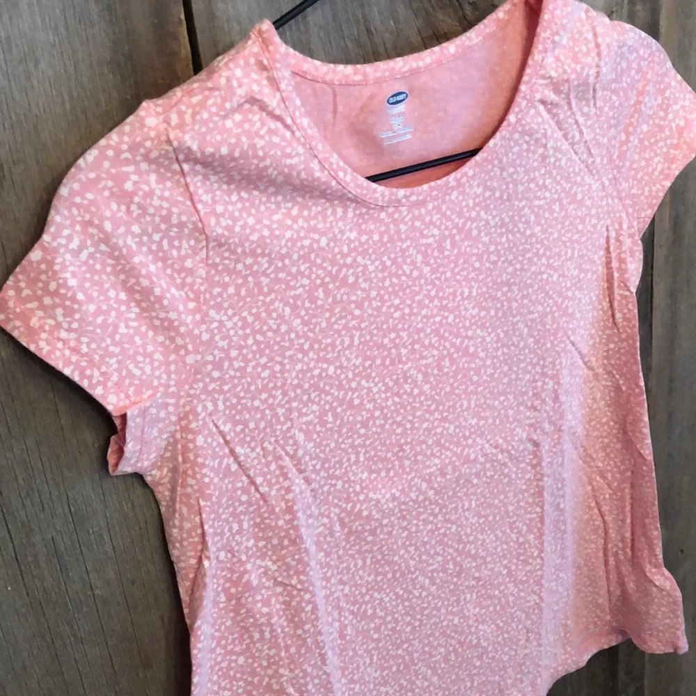 Old Navy Floral Pink A-line Swing Top XL 14 Girls